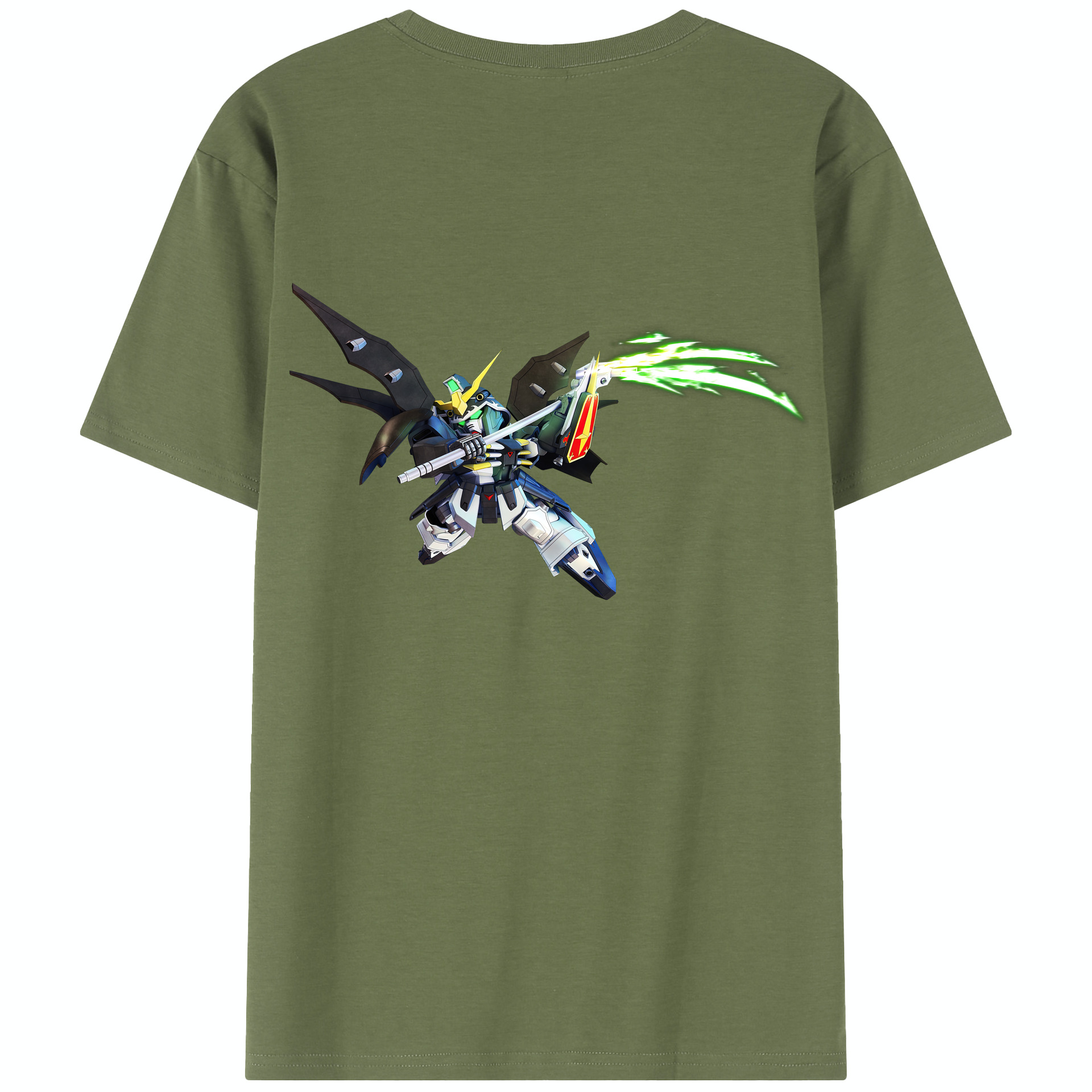 （画像用） 機動戦士ガンダム Mobile Suit Gundam 綿100％半袖Tシャツ（背面プリント）